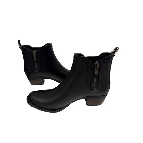 Lucky Brand Bsael H20 Women's Rain Boot Black Ankle Waterproof Size 6 6M NEW - Picture 8 of 11